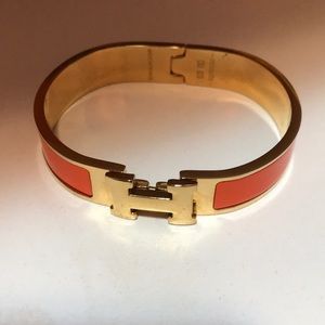 H Clasp Cuff Bracelet